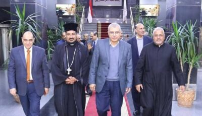 كنيستا الأقباط الكاثوليك بالشرقية تهنئان رئيس جامعة الزقازيق بعيد الفطر المبارك