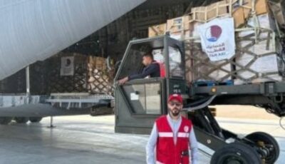 مطار العريش الدولي يستقبل 98 طنا من المساعدات الألمانية لصالح قطاع غزة