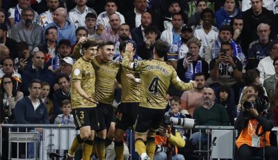 فيديو | في الوقت القاتل.. أويارزابال يسجل هدف ريال سوسيداد الرابع أمام ريال مدريد