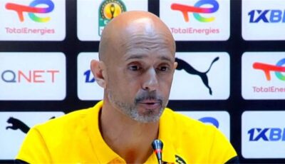مدرب صن داونز يعلق على مواجهة الأهلي في نصف نهائي دوري أبطال إفريقيا