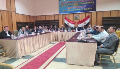بدء اجتماع لبحث مشاكل البقالين التمونيين ومشروع جمعتي بالغربية