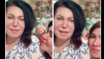 أحدث ظهور لـ نجوى فؤاد بعد إصابتها بكسر فى ذراعها