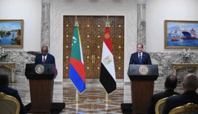 الرئيس السيسي: حريصون على تعزيز التعاون الثنائي مع جمهورية جزر القمر اقتصاديا واستثماريا وتجاريا