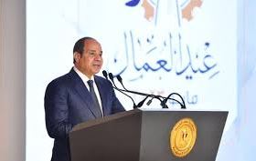 الرئيس السيسي من قلب السويس: عيد العمال احتفال بعزيمة المصريين وسواعدهم التي تبني الوطن