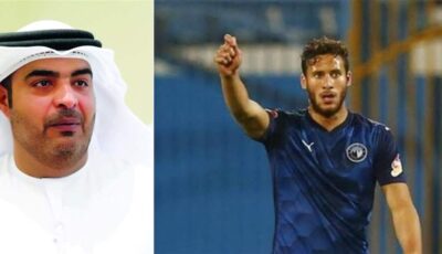 فيديو لاعب بيرامدز حمل رئيس النادي احتفالاً باللقب