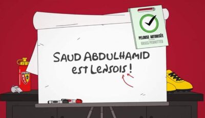 لنس أعلن ضمّ سعود عبد الحميد بفيديو كرتوني