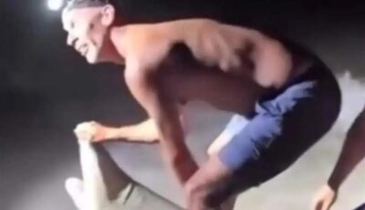 فيديو هجوم قرش على صياد أثناء محاولة التقاط صورة معه