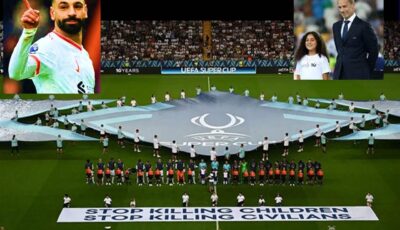 تشيفرين يشرح العلاقة بين محمد صلاح ولافتة انتقدت قتل الأطفال