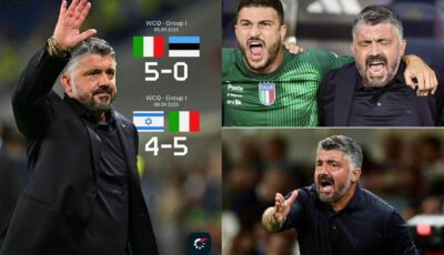 فيديو – شاهدوا كيف شتم غاتوزو لاعبي اسرائيل