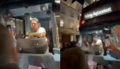 فيديو طرد سائق حافلة مشجع لليفربول بسبب تشيلسي