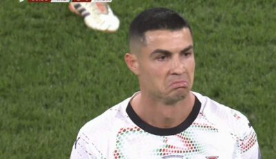 أوّل بطاقة حمراء لرونالدو مع البرتغال