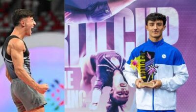 فيديو رياضي أذربيجاني ينجز أول Full Full Full في العالم