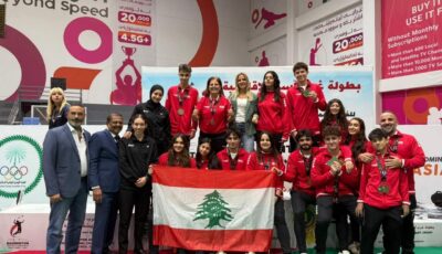 12 ميدالية للبنان في بطولة غرب أسيا للبادمنتون