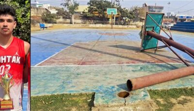 فيديو قاسي لمقتل لاعب شاب بعد سقوط عمود كرة السلة عليه